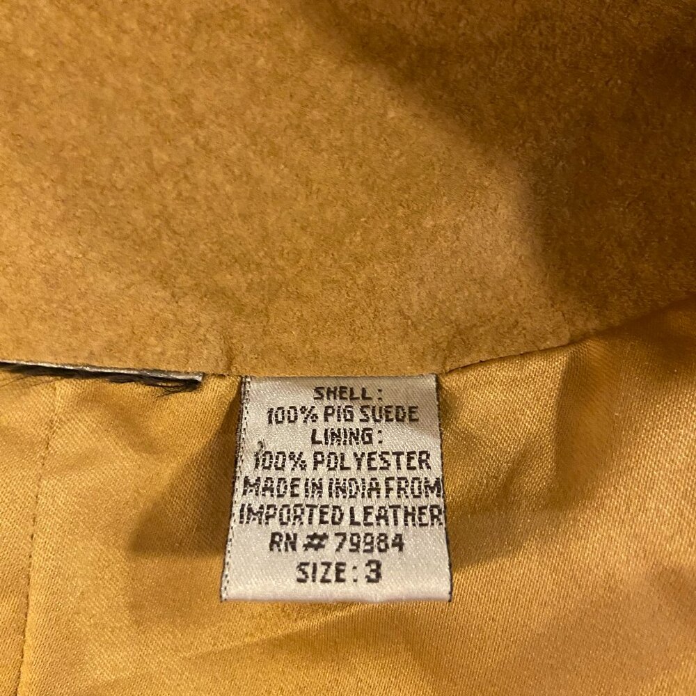EUC Chico's suede jacket with fringe Chico's size 3 / XL / 16 - Picture 7 of 9